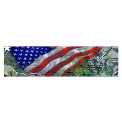 Usa United States Of America Images Independence Day Oblong Satin Scarf (16  X 60 ) by Ket1n9