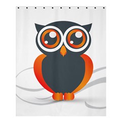 Owl Logo Shower Curtain 60  X 72  (medium)  by Ket1n9