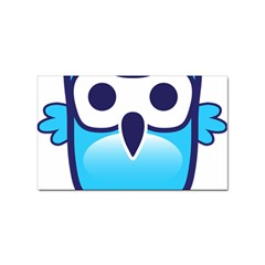 Owl Logo Clip Art Sticker Rectangular (100 Pack) by Ket1n9