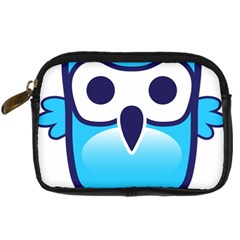 Owl Logo Clip Art Digital Camera Leather Case by Ket1n9