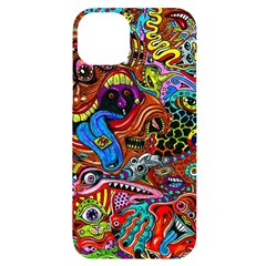 Art Color Dark Detail Monsters Psychedelic Iphone 14 Plus Black Uv Print Case by Ket1n9