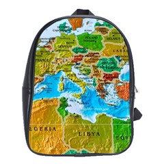 World Map School Bag (xl) by Ket1n9