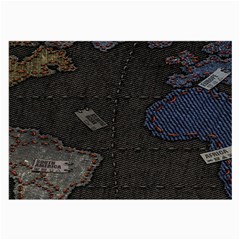 World Map Large Glasses Cloth