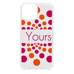 Be Yourself Pink Orange Dots Circular Iphone 13 Mini Tpu Uv Print Case by Ket1n9