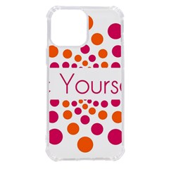 Be Yourself Pink Orange Dots Circular Iphone 13 Pro Max Tpu Uv Print Case by Ket1n9