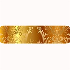 Golden Pattern Vintage Gradient Vector Large Bar Mat by Ket1n9