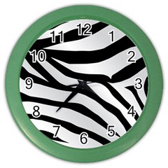 White Tiger Skin Color Wall Clock by Ket1n9