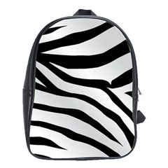 White Tiger Skin School Bag (large) by Ket1n9