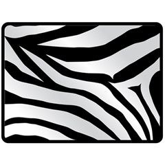 White Tiger Skin Fleece Blanket (large) by Ket1n9