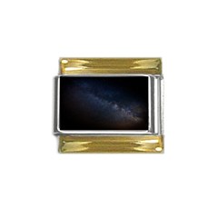 Cosmos Dark Hd Wallpaper Milky Way Gold Trim Italian Charm (9mm) by Ket1n9