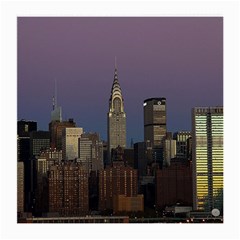 Skyline City Manhattan New York Medium Glasses Cloth (2 Sides) by Ket1n9