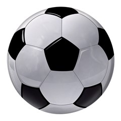 Soccer Ball Round Glass Fridge Magnet (4 Pack) by Ket1n9