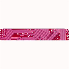 Pink Circuit Pattern Small Bar Mat