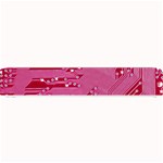 Pink Circuit Pattern Small Bar Mat 24 x4  Bar Mat