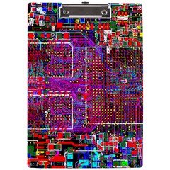 Technology Circuit Board Layout Pattern A4 Acrylic Clipboard by Ket1n9