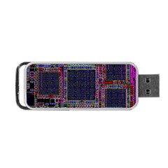 Cad Technology Circuit Board Layout Pattern Portable Usb Flash (two Sides) by Ket1n9