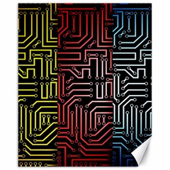 Circuit Board Seamless Patterns Set Canvas 16  X 20  by Ket1n9