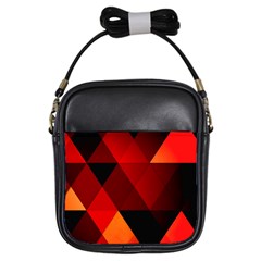 Abstract Triangle Wallpaper Girls Sling Bag by Ket1n9