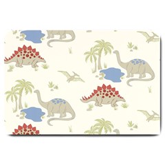 Dinosaur Art Pattern Large Doormat