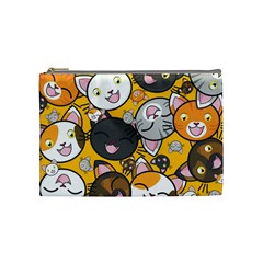 Cats Cute Kitty Kitties Kitten Cosmetic Bag (medium) by Ket1n9