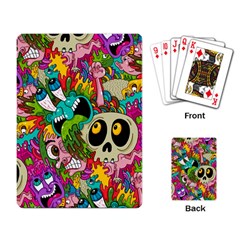 Crazy Illustrations & Funky Monster Pattern Playing Cards Single Design (rectangle) by Ket1n9