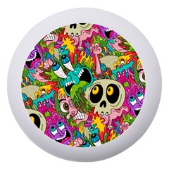 Crazy Illustrations & Funky Monster Pattern Dento Box With Mirror