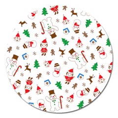 Christmas Magnet 5  (round) by saad11