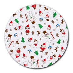 Christmas Round Mousepad by saad11
