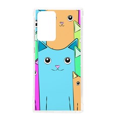 Cat Animals Cartoon Pattern Samsung Galaxy Note 20 Ultra Tpu Uv Case by Cendanart