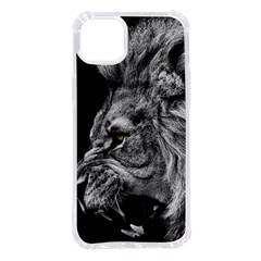 Angry Male Lion Roar Wild Animal Iphone 14 Plus Tpu Uv Print Case by Cendanart