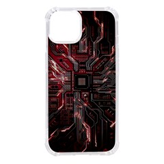 Chip Retro Technology Iphone 14 Tpu Uv Print Case by Cendanart