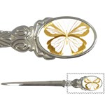 Simulated Gold Leaf Gilded Butterfly Letter Opener Front