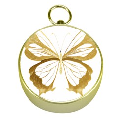 Simulated Gold Leaf Gilded Butterfly Gold Compasses by essentialimage