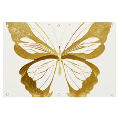 Simulated Gold Leaf Gilded Butterfly Banner And Sign 6  X 4  by essentialimage