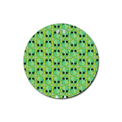 Alien Pattern- Rubber Coaster (round) by Ket1n9