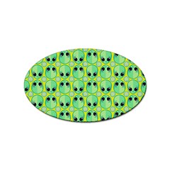 Alien Pattern- Sticker Oval (10 Pack) by Ket1n9