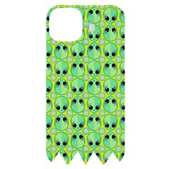 Alien Pattern- Iphone 14 Plus Black Uv Print Case by Ket1n9