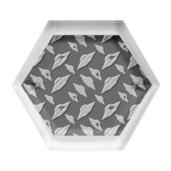 Alien Patterns Vector Graphic Hexagon Wood Jewelry Box by Ket1n9