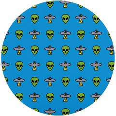 Alien Pattern Uv Print Round Tile Coaster by Ket1n9