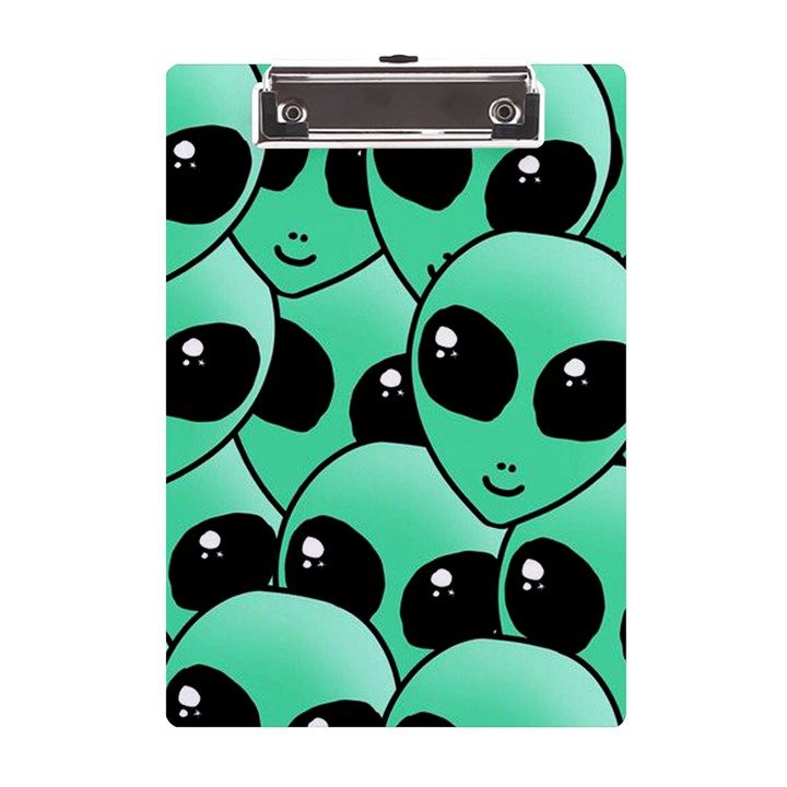 Art Alien Pattern A5 Acrylic Clipboard