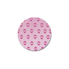 Alien Pattern Pink Golf Ball Marker (10 Pack) by Ket1n9