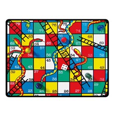Snakes And Ladders Fleece Blanket (small) by Ket1n9