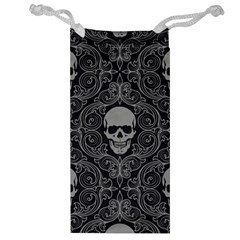 Dark Horror Skulls Pattern Jewelry Bag by Ket1n9