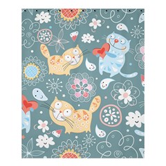 Cute Cat Background Pattern Shower Curtain 60  X 72  (medium)  by Ket1n9