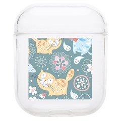 Cute Cat Background Pattern Soft Tpu Airpods 1/2 Case by Ket1n9