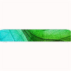 Sunlight Filtering Through Transparent Leaves Green Blue Small Bar Mat by Ket1n9