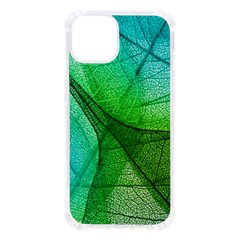 Sunlight Filtering Through Transparent Leaves Green Blue Iphone 13 Tpu Uv Print Case by Ket1n9