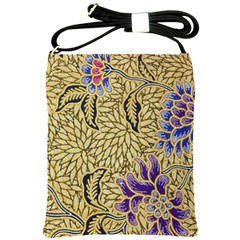 Traditional Art Batik Pattern Shoulder Sling Bag by Ket1n9