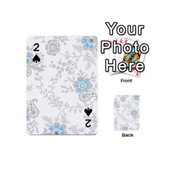 Traditional Art Batik Flower Pattern Playing Cards 54 Designs (mini) by Ket1n9