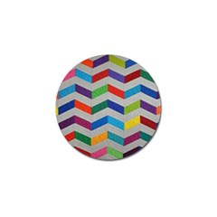 Charming Chevrons Quilt Golf Ball Marker (4 Pack) by Ket1n9